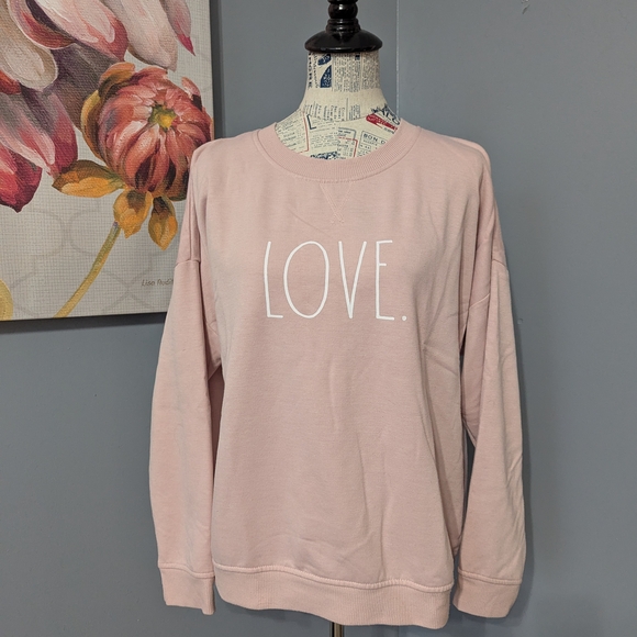 Rae Dunn Tops - Rae Dunn Soft Pink Pullover